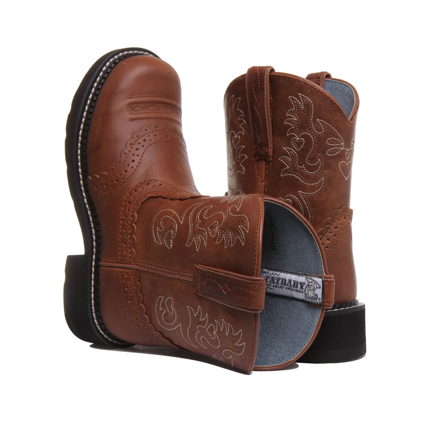 AriatFatbabySaddleInBrownWhite-5