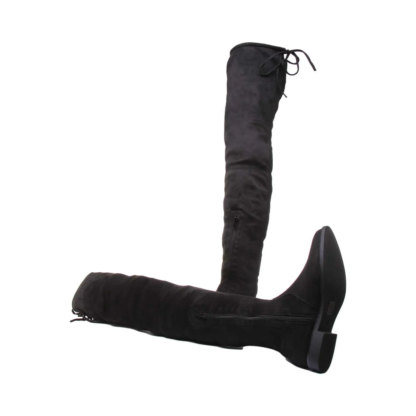 WomensFauxSuedeFlatOverTheKneeBoots-6