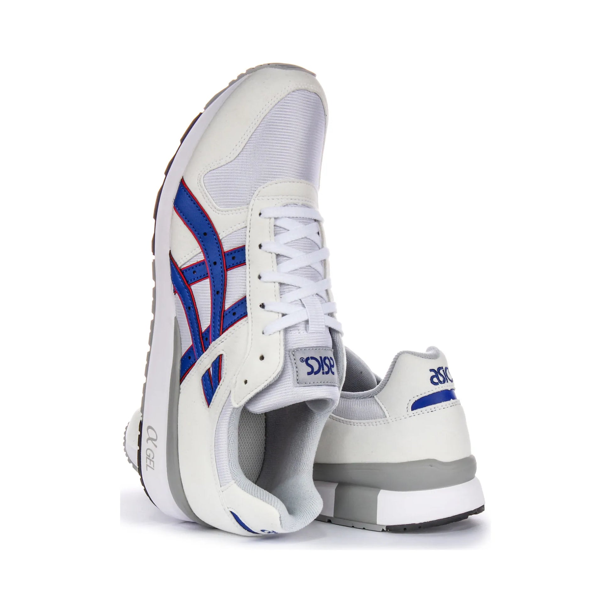 AsicsGtIiInWhiteBlueTrainersForMen-5